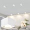 ZMH LED Deckenspots Weiß Aufbaustrahler - Spots Deckenleuchte Aufputz Warmweiß Flurlampe GX53 Eckig Aufbauspot 5W Flach Deckenstrahler für Flur Küche Wohnzimmer Esszimmer Korridor