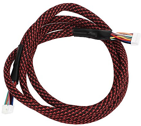 Shkalacar Hotend Kabelbaum, Hot End Kabelbaum Kompatibel mit Anycubic Chiron Drucker, Chiron Hauptverkabelungszuleitung aus Nylon geflochtener Hülse