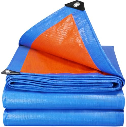 Lona impermeable de 3 x 5 m, con ojales, 160 g/m², resistente a los rayos UV, resistente al moho, lona multiusos para muebles de jardín, madera, coche, camping, piscina
