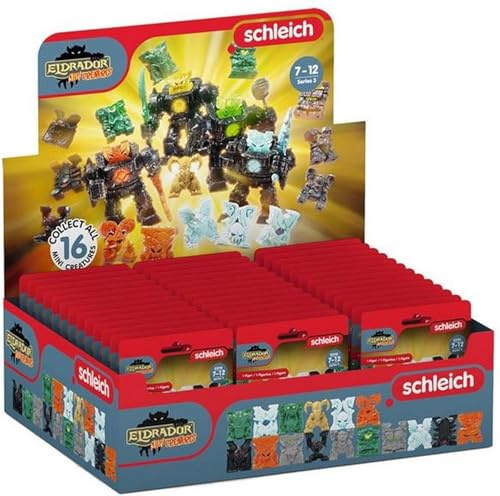 Schleich 81246 Thekendisplay mit 47 Überraschungstüten, Eldrador Mini Creatures, Mindestens 1 Komplette Serie, Serie 3