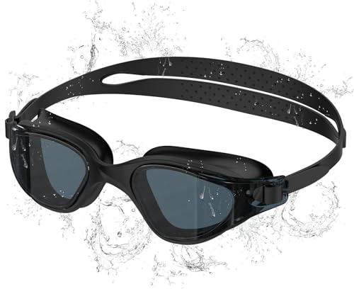 Seaflar Lunettes de natation avec verres HD, anti-buée, protection UV, étanches et confortables – pour adultes, idéales pour les piscines couvertes et en plein air