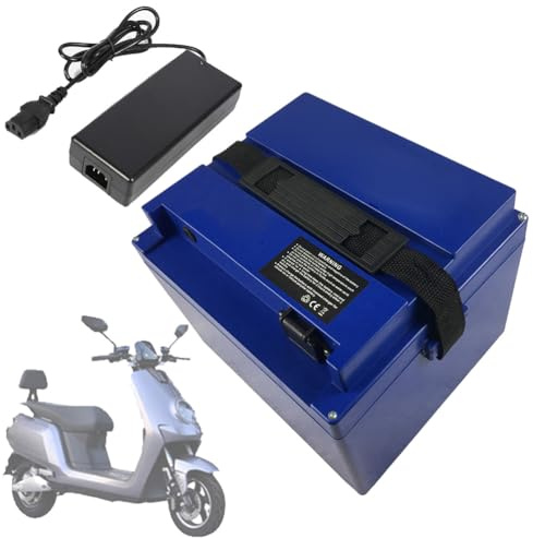 SSCYHT Lithium-Batterie 48V 20Ah 28Ah 32Ah 40Ah Wiederaufladbare Batterie 60V Li-Ionen-Batterien 72V Elektromotorradbatterien mit Ladegerät für 250W - 2000W Motoren,72v20ah 160mm