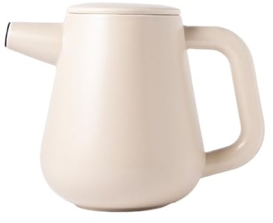 Carl Henkel ARCA X-Tract Kaffeekanne Porzellan mit Filter 1,2l | Coffee Maker für 4-10 Tassen | Kaffeebereiter mit Kaffeefilter Edelstahl, der warm hält | Kaffeezubereiter | Cold Brew Coffee Maker