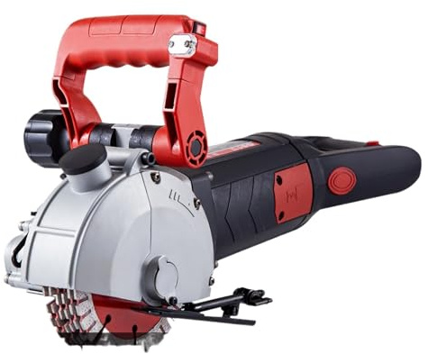 4800W Wall Chaser Concrete Cutter Laser Aiming Groove Slotting Machine 125mm Circular Saw Cutting Power Tool Set Sturdy Construction