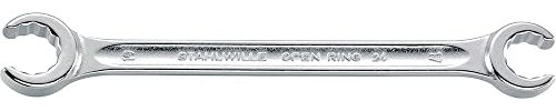 Stahlwille 24 Offene Doppelringschlüssel, abgewinkelt, Open-Ring, 19 x 22 mm, 41081922