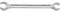 Stahlwille 24 Offene Doppelringschlüssel, abgewinkelt, Open-Ring, 19 x 22 mm, 41081922