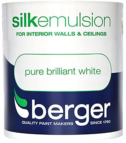 Berger Vinyl Silk 1L Pure Brilliant White