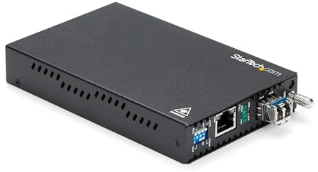 StarTech Singlemode (SM) LC Fiber Media Converter, 1Gbe Network, 20km, TAA