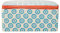 Bloomingville Butterdose Emma Retro Butterbox mit Deckel für EIN 250 g Stück Butter Vintage L 13 x H 6 x W 10 cm, blau rot, Keramik