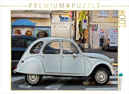 CALVENDO Puzzle EIN Motiv aus dem Kalender Citroën 2CV - die Ente 1000 Teile Puzzle quer | Lege-Größe cm Foto-Puzzle für glückliche Stunden