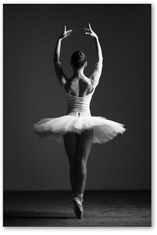 Postereck - 1219 - Ballerina, Tutu Ballett Schuhe Tanz Frau - Wandposter Fotoposter Bilder Wandbild Wandbilder - Poster - DIN A3-29,7 cm x 42,0 cm