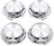 sourcing map 4pcs 68mm Dia 4 Clips Pneu Centre Roue Voiture Cache Moyeu Protecteur Couvre Ton Argent