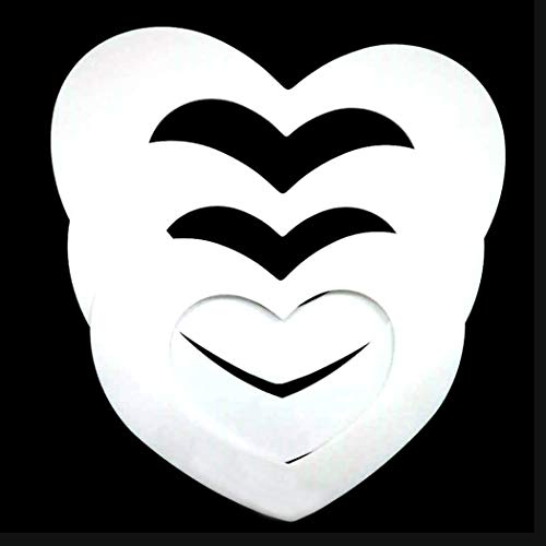 iSuperb 3 pezzi Plastica Stampo per Torta a Forma di Cuore DIY Forme per Dolci Decorazione Matrimoni e Feste Strumento (A forma di cuore)