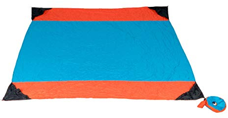 Ticket to the Moon Stranddecke 213 x 213 cm - 420 g - Beach Blanket - Picknick-Decke für Park und Reisen - Strandtuch - handgefertigt - 10J. Garantie