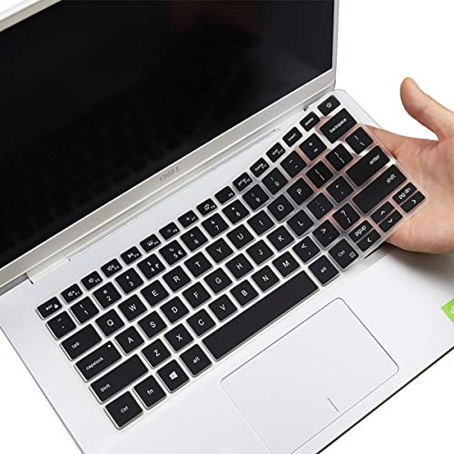 MUBUY Tastatur-Abdeckung für Dell Inspiron 14 2-in-1, Dell Inspiron 5401 5402 5409 5405 5406 5490 5493 5498 7490 7400 7405 7409, 33.8 cm (13.3 Zoll), Schwarz