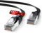 Mr. Tronic Flat Cable Ethernet Cat 7 De 30m, Cable de Red Plano LAN con Conectores RJ45 para Internet Rápida & Fiable - Cat7 con Conexión | 10 Gbps Internet SFTP (30 Metros, Negro)