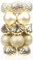Sea Team 21-Pack Christmas Ball Ornaments with Strings, 80mm/3.15 Large Size Baubles, Shatterproof Plastic Christmas Bulbs, Hanging Decorations for Xmas Tree, Holiday, Wedding, Party, Gold