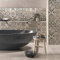 RE-COVERTILES - Adesivi per Piastrelle Bagno e Cucina 10 Pz 20x20 cm - PS00154 Decorazione murale in PVC impermeabile mattonelle mosaico stile cementine Azulejos