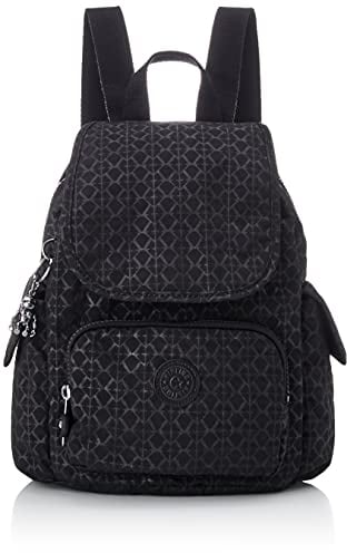 Kipling CITY PACK MINI Kleiner Rucksack, Signature Emb (Schwarz)