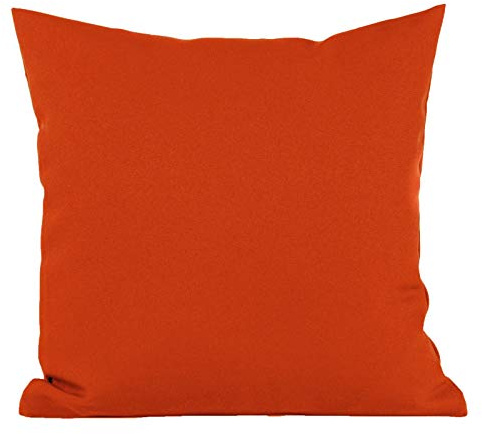 Hans-Textil-Shop Kissenbezug Polyester - Kissen, Kissenhülle, Kopfkissen, Dekokissen, Sofakissen, Couchkissen, Pflegeleicht, Bügelfrei (30x30 cm, Terracotta)
