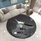 Gaming Carpet Living Room Modern Gamer Round Rug Gamepad Game Console Chair Mats for Bedroom Child Teenager Boys Room Kids Play Floor Carpets Non-slip Door Mat Washable (Grey,Diameter 60cm)