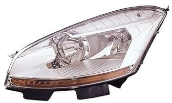 Repiauto Phare avant gauche H7/H1 compatible avec Citroen C4 Picasso 2007-2010