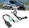 Câble Audio Bluetooth 6Pin Adaptateur AUX-in Stéréo de Voiture Câble Audio Bluetooth DC12V avec Microphone pour Clio Espace