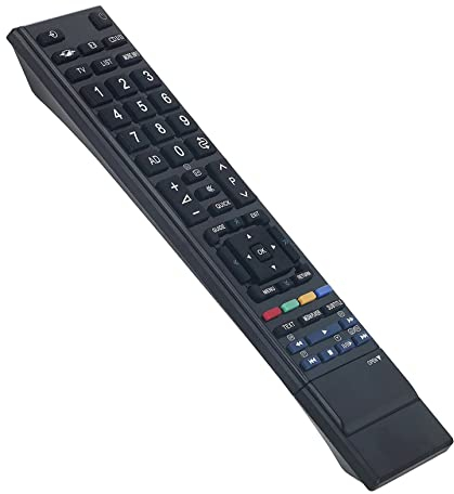 AULCMEET CT-90345 Télécommande de Remplacement pour Toshiba REGZA 4K OLED TV 32ZV743 32RL853 32RL833G 42RL853B 42RL833G 42RL833 42RL853 55WL753FC 55WL753 55WL743G 55WL753F 55WL753G 55WL743