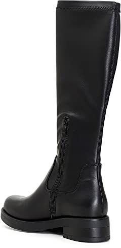 CAFèNOIR EA1706 Nero Stivali per Donna in Pelle e Pelle Elasticizzata Tacco Basso (Taglia 38)