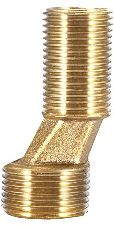 Nimomo Raccord En S Décalé - Connecteur De Mamelon Hexagonal 3/4 X 1/2 NPT Mâle - Raccord Excentré En Laiton Pour Tuyaux Et Robinets