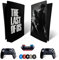 MaD Vision® Extra-Haltbares Skin-Set aus Vinyl für PS5 Disc + 5 Paar Aiming Rings | Kratzfestes Aufkleber-Set für Playstation 5 + 2 Controllers – für The Last of Us Design