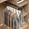 Porte-vêtements Extractible de Garde-Robe, Porte-Cintres Coulissant,MultifonctionnelTirez la tige de placard extensible ,Cintre extensible de placard Avec rail d'amortissement ( Size : 45.6cm/17.9in )