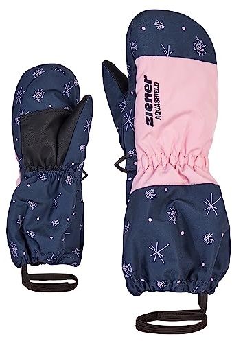 Ziener Kinder LEVI Ski-Handschuhe/Wintersport | wasserdicht atmungsaktiv, snowcrystal print, 104