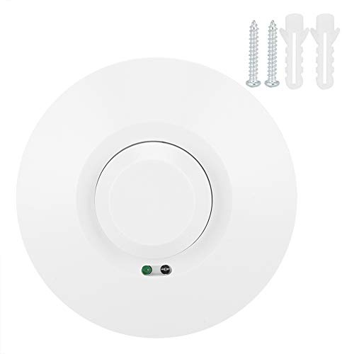 Bewegungsmelder Innen, Deckenmontierter Lichtbewegungsmelder, Präsenzmelder 360° Mikrowellen-Bewegungsmelder, Niederspannungs-Lichtbewegungsmelder DC 12–24V Lichtschalter