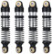 UNARAY 4Pcs Aluminium Legierung Stoßdämpfer Dämpfer 51/52/56/62mm Fit for TRX-4M for Bronco Defender 1/18 RC Crawler Auto Upgrade Teile (Size : A 51mm Black)
