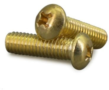 1000 pz/lotto M2x12 M2 * 12 Ottone Rotonda Viti a Testa Piatta