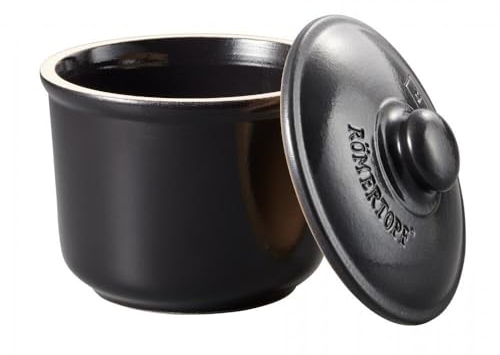 Römertopf BBQ Feuertopf Keramik Schmortopf mit Deckel ø 12,5(H): 13,0cm