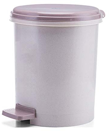 Poubelle Intelligente Grand Ménage avec Couvercle Poubelle de Cuisine Pied Rond Seau de Stockage de Grande capacité (12L) Poubelle de Salle de Bain (Couleur : Violet)
