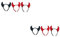 DEARMAMY 6pièces -tête De Démon Halloween Accessoires De Costume Festif Parfait Pour Soirées à Thème Et Carnaval Rouge Noir