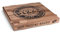 SWS 100 Pizzakartons aus Mikrowellpappe kraft 33 x 33 x 4 cm