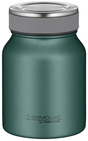 THERMOcafé by THERMOS TC FOOD JAR moss green mat 0,50l, 9h heiß 14h kalt, Thermobehälter für Essen, doppelwandiger Lunchpot aus Edelstahl, auslaufsicher, spülmaschinenfest, für Büro und unterwegs