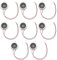 Create idea 8 Pezzi 18 Mm 8 Ohm 0,5 W Mini Fai Da Te Altoparlante Filo Lunghezza 80 Mm Forma Rotonda Sostituzione Altoparlante Per Lettori Musicali Campanelli Allarmi