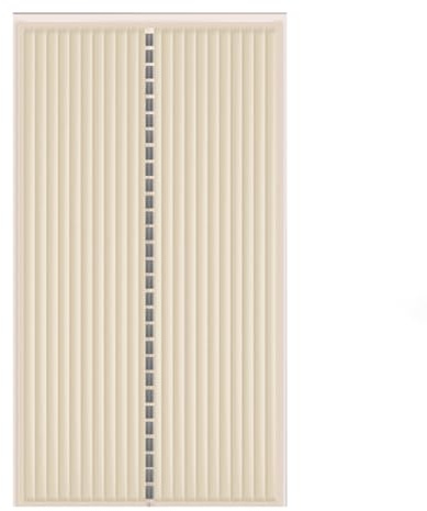 Cozomiz Isolant Thermique Isolation Porte avec Magnétique Rideau De Porte Isolant Coton Rideau d'occultation Coupe-Vent Imperméable Isolation Phonique Beige 110x210cm