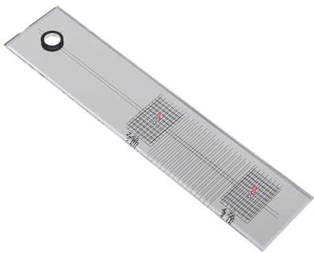 Toyvian Praktisches Plattenspieler Kalibrierungslineal aus Acryl mit Genauer Verarbeitung und Geschwindigkeitsmessung für Präzise Tonabnehmerausrichtung Beim Schallplattenspieler