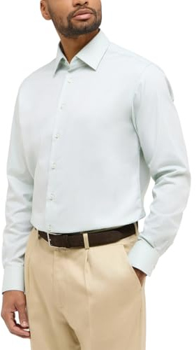 ETERNA Male strukturiertes Langarmhemd MODERN FIT 42_H_1/1, 1/1, Pistazie