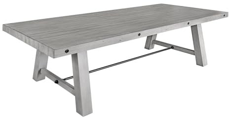 Riess Ambiente Massiver Esstisch FINCA - 200cm - grau - recyceltes Pinienholz - Industrial Design