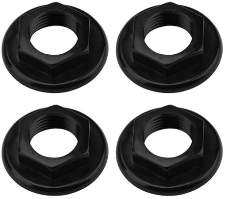 4 Pack 1/2 BSP Sink Tap Back Nuts, Lasting ABS Plastic Flanged Back Nuts Surface Pipe Fittings for Bathroom Basin Taps and Mixers High-Strength Plumbing tools Accessories for Home Use