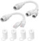 YACSEJAO 1 paio di combinatori POE impermeabili e splitter RJ45 1 su 2 POE splitter cavo adattatore collega 2 telecamere IP con 1 cavo