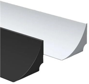 Barrera de agua para ducha Barrera de suelo, Tira flexible de 3 metros for encimera de cocina, barrera de retención for ducha de baño, barrera contra inundaciones, separación de humedad y humedad.(Whi