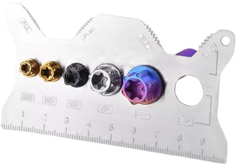 Filettatura,vite calibro | Insegnamento bifacciale portatile inossidabile per officina montaggio di mobili riparazione